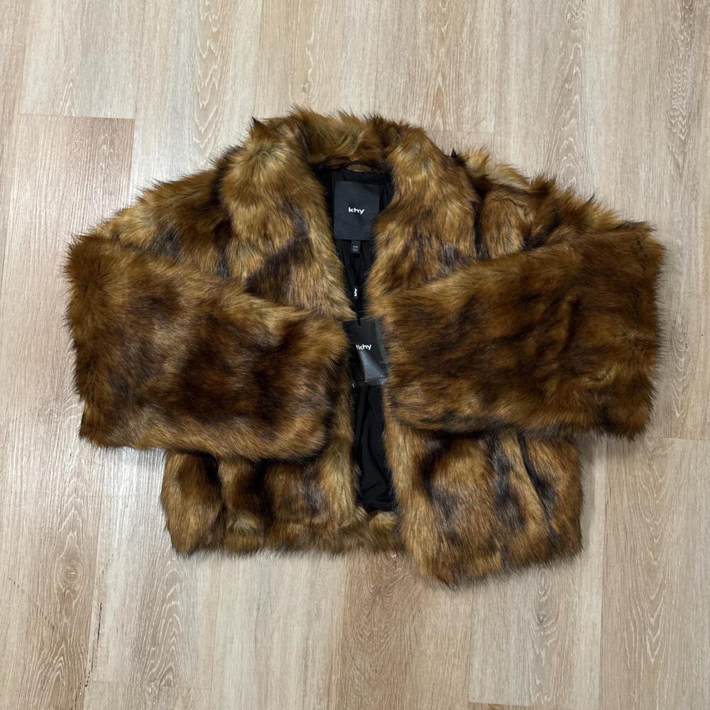 Khy faux fur jacket brand
